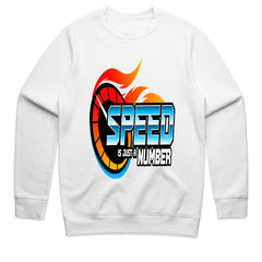 Speed Is Just a Number T-Shirt – Bold Racing Flame Graphic Tee