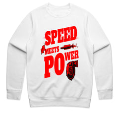 Speed Meets Power Turbocharger T-Shirt – Red Performance Boost Edition