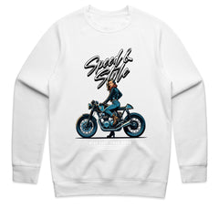 Speed & Style Vintage Motorcycle Rider T-Shirt