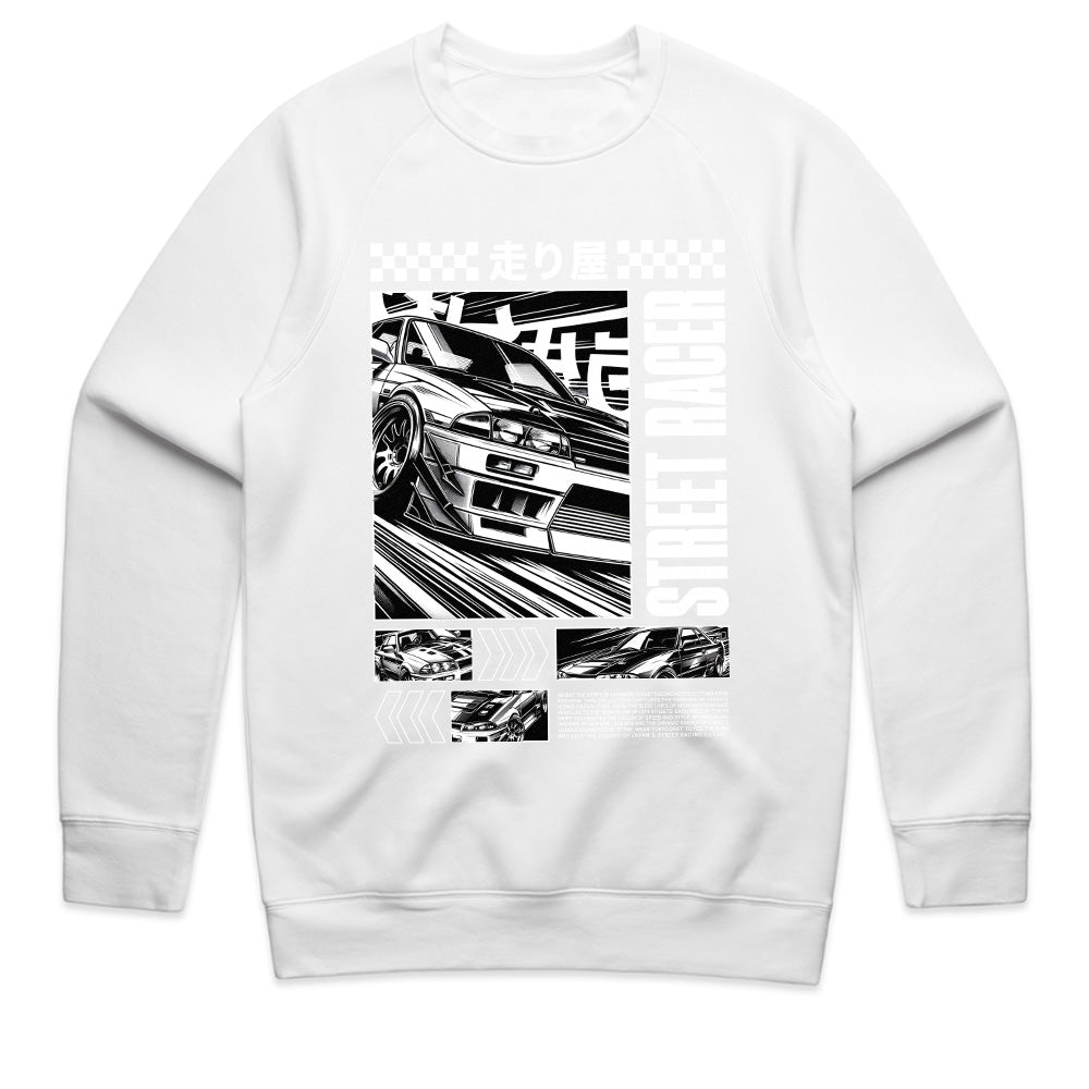 Street Racer Japan – Monochrome Drift Manga Legend T-Shirt
