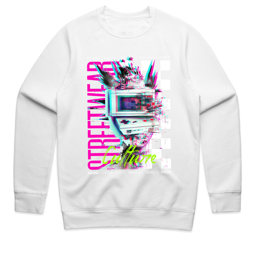 Neon Glitch: Retro Streetwear Culture Tee