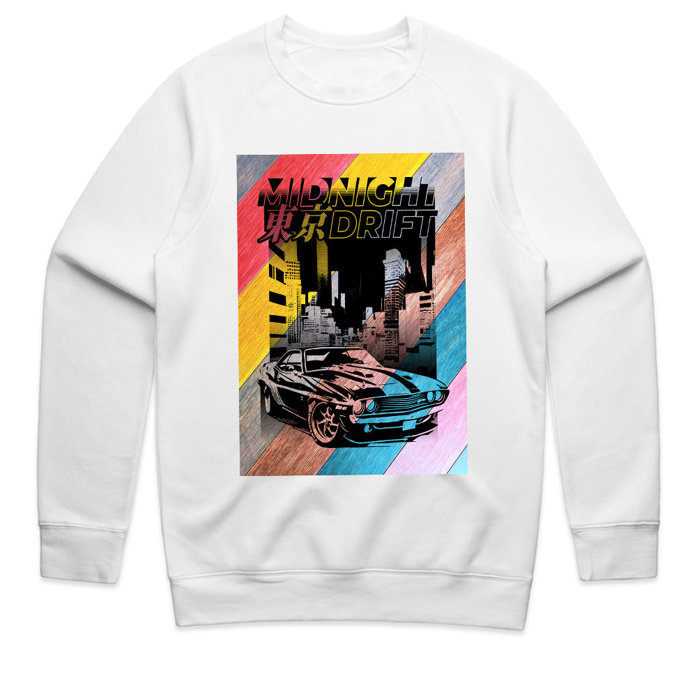 Tokyo Midnight Drift – Retro Neon Street Racer T-Shirt
