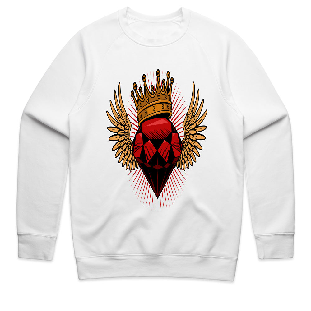 Royal Ember – Winged Heart Crown Tee