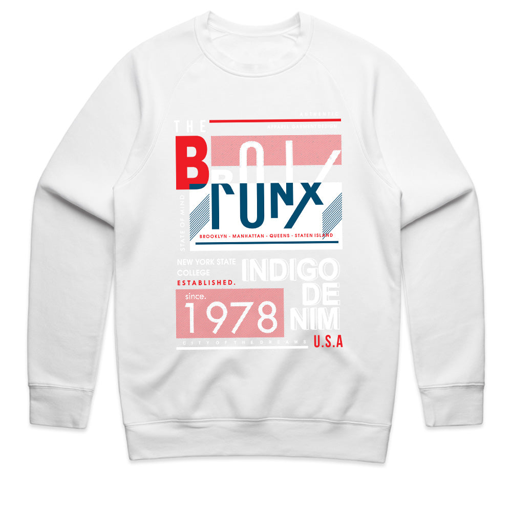 Bronx Bound – Indigo Denim Statement Tee