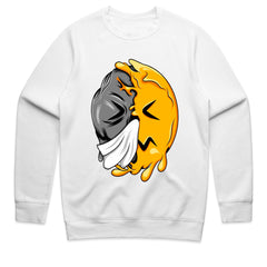 Crying Chaos: Masked Emoticon Split Tee