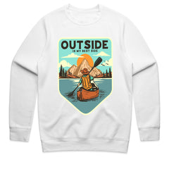 Outside Is My Best Side - Adventure Canoe Tee