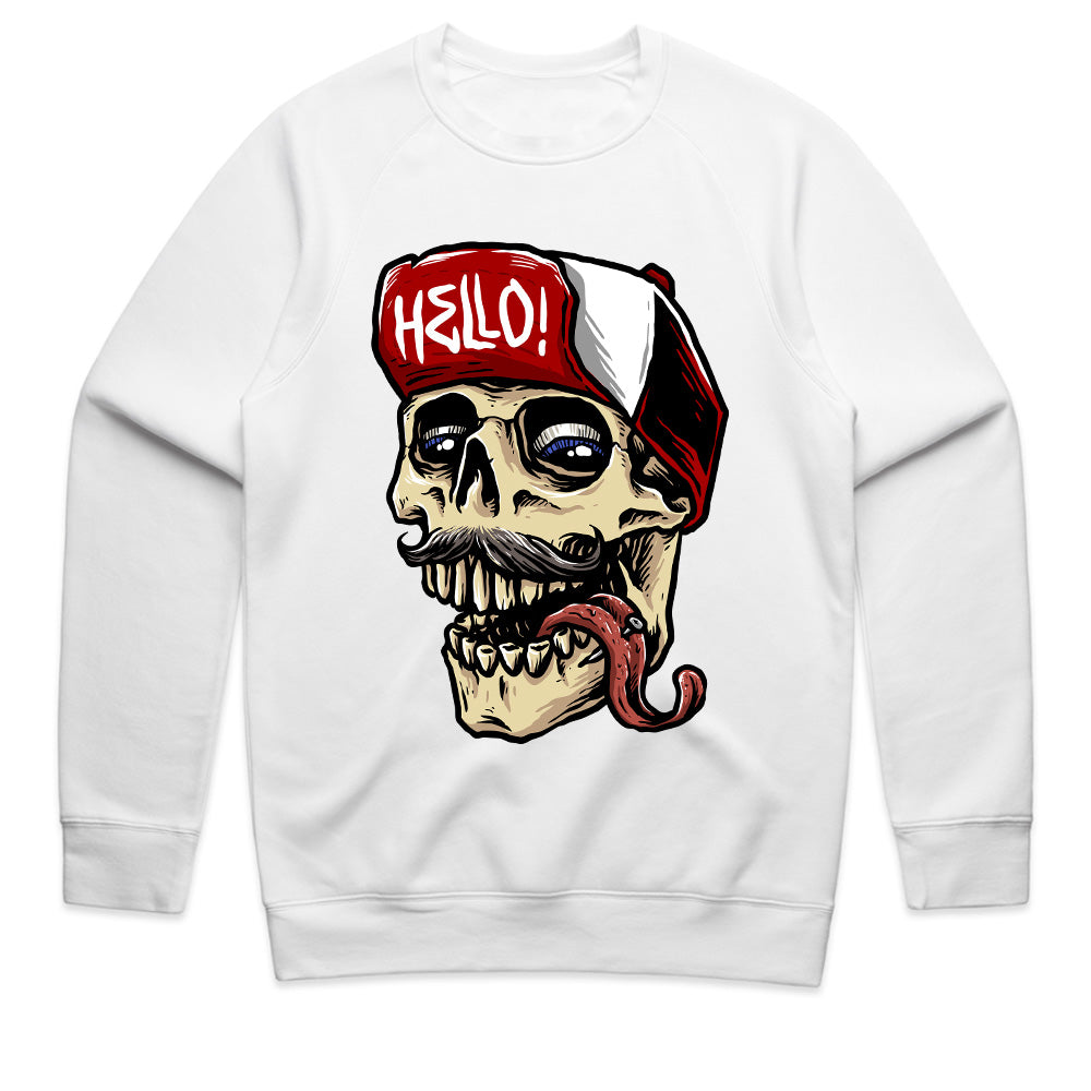 Hello Skull - Funky Undead Streetwear Tee