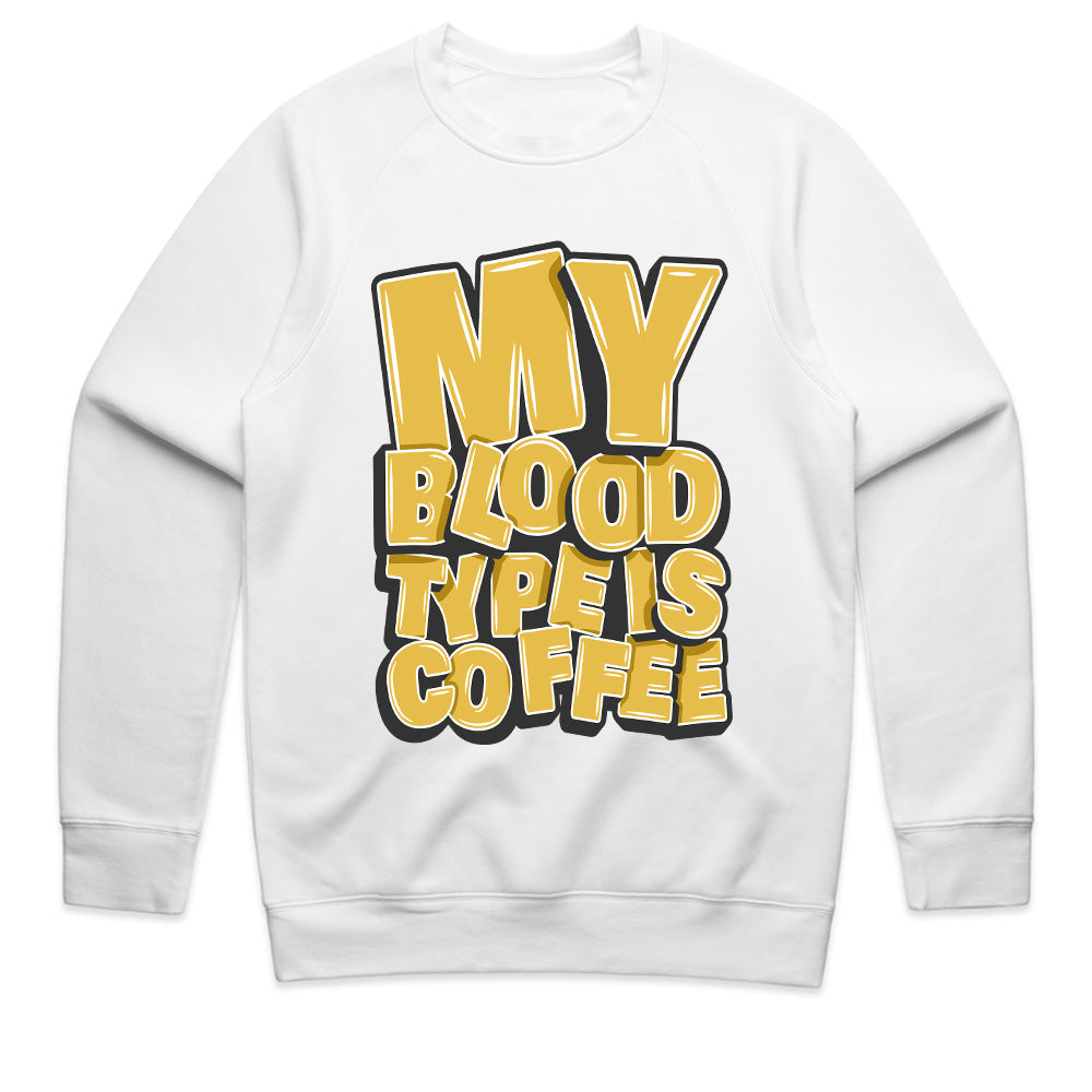 Coffee Type Tee – My Blood Type Is Coffee Statement Shirt