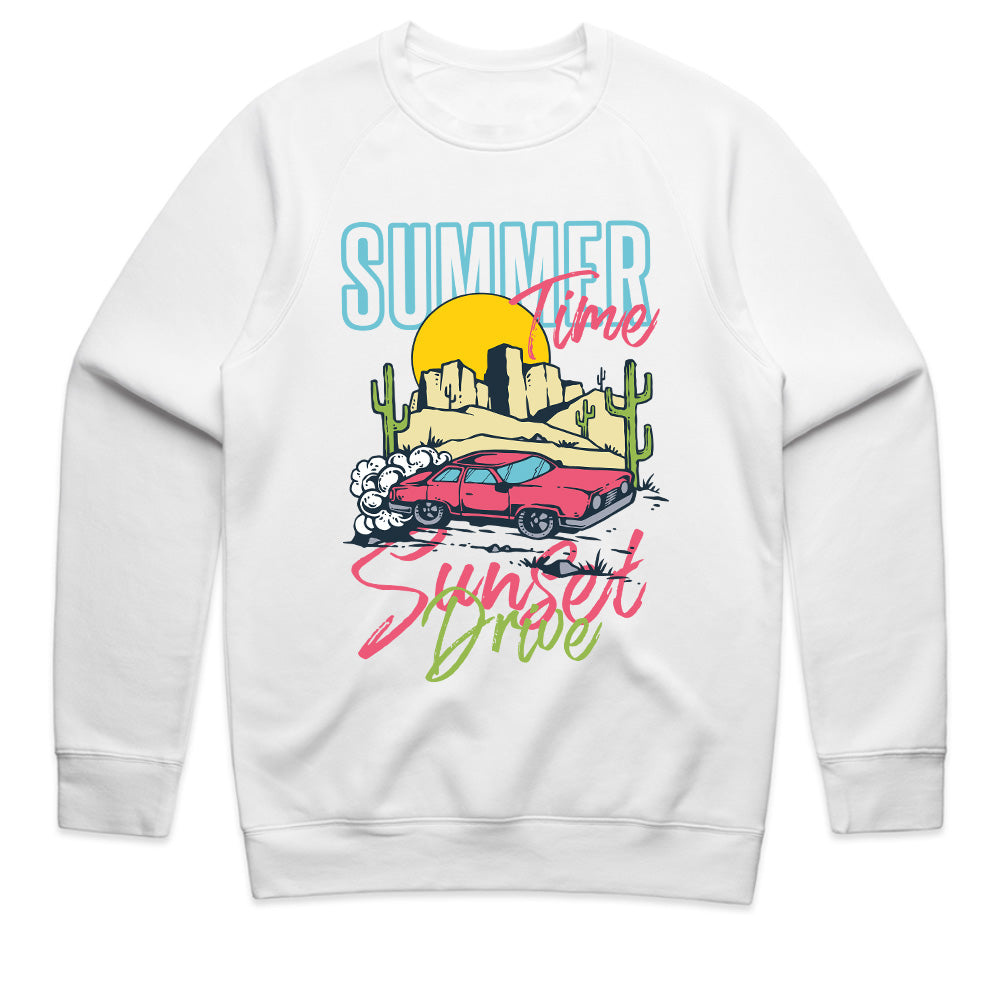 Summer Sunset Drive - Retro Road Trip Tee