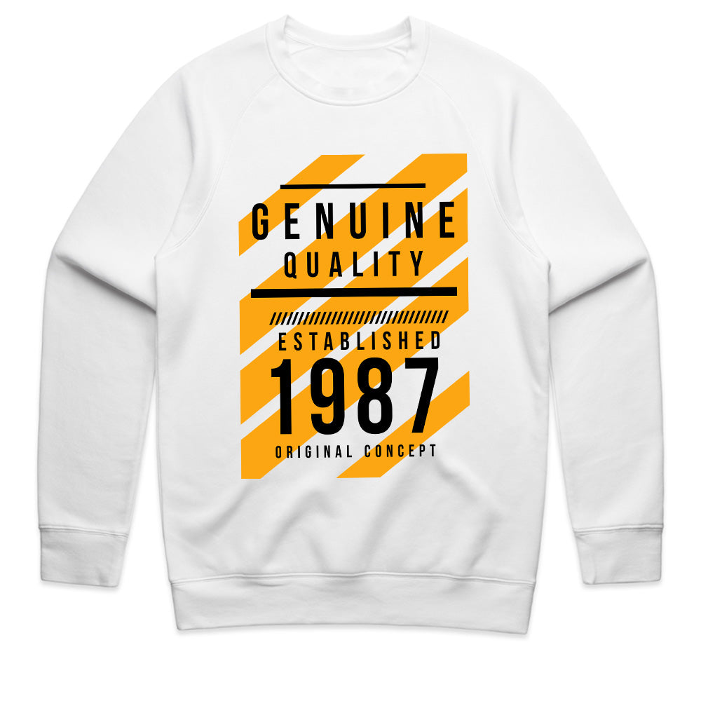 Genuine Quality 1987: Retro Urban Sweatshirt