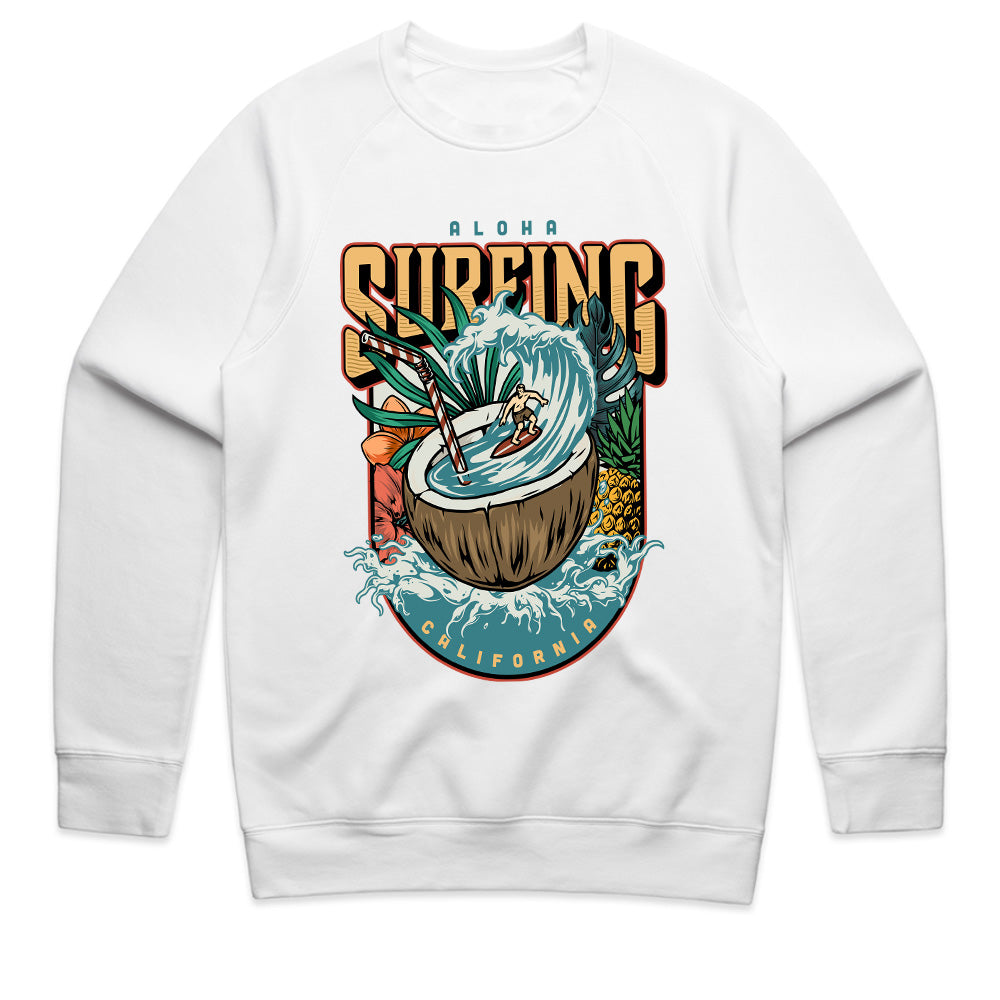 Aloha Surf Paradise: California Coconut Wave Tee