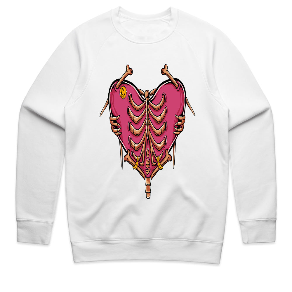 Stitched & Exposed – Ribbed Heart Tee