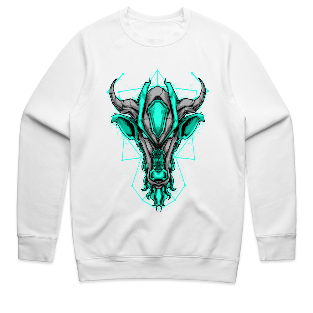 Cyber Minotaur – Neon Core Beast Tee