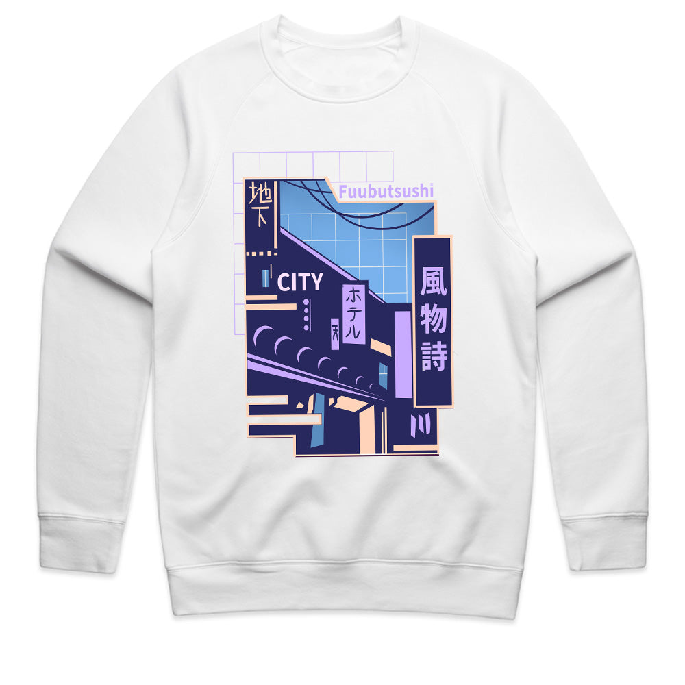 Fuubutsushi Neon City: Vaporwave Japanese Street Tee