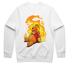 Burning Innocence: Twisted Bear Flame Tee