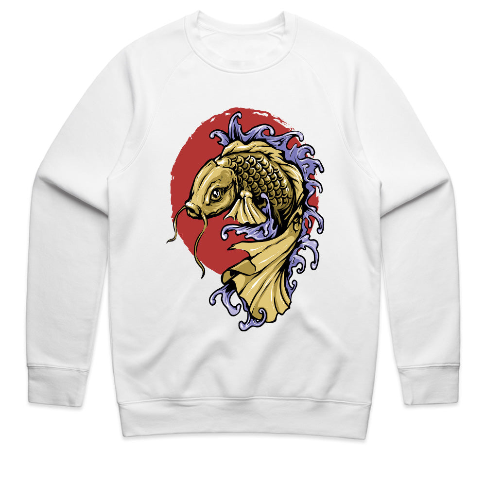 Golden Koi Uprising Tee – Flow with Strength