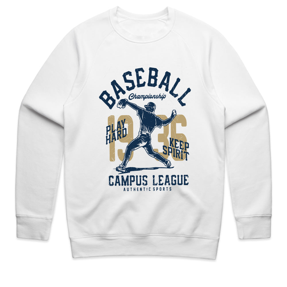 Vintage Diamond Grit – Campus League Baseball Tee