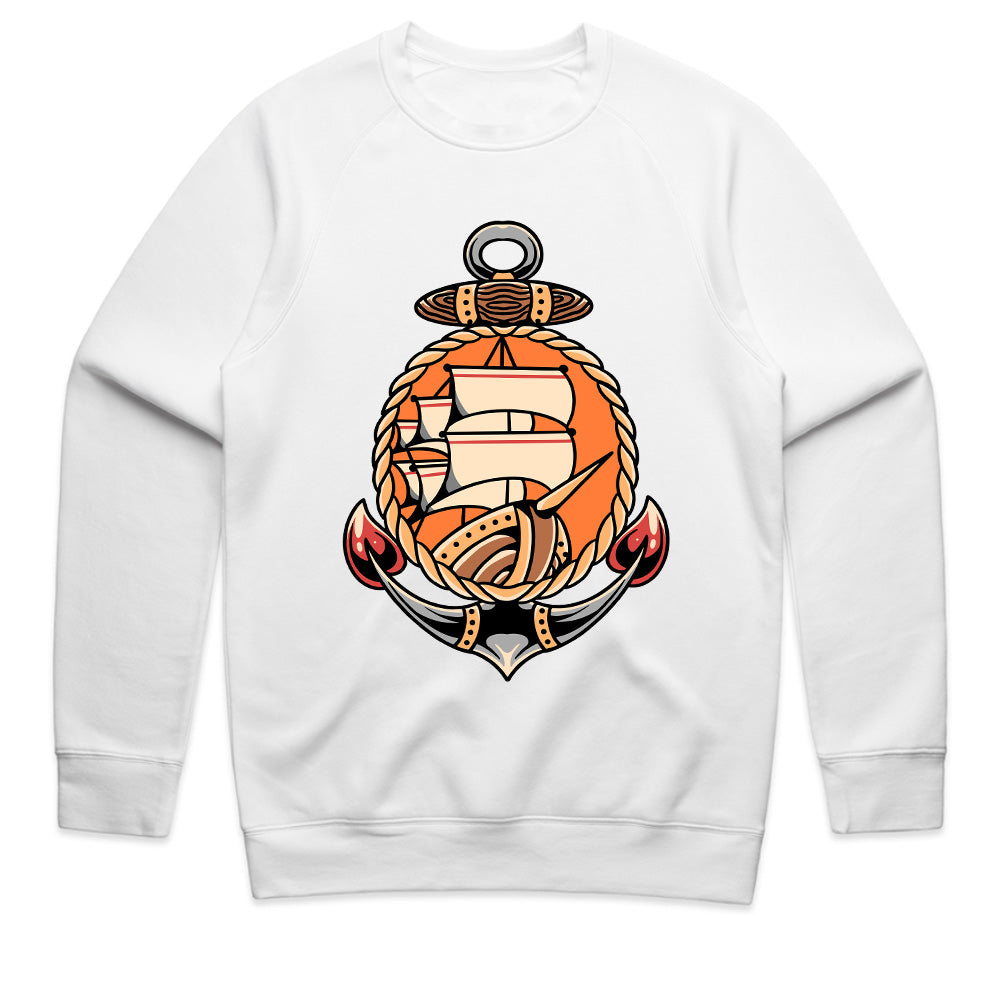 Nautical Legends – Anchor & Ship Emblem Tee