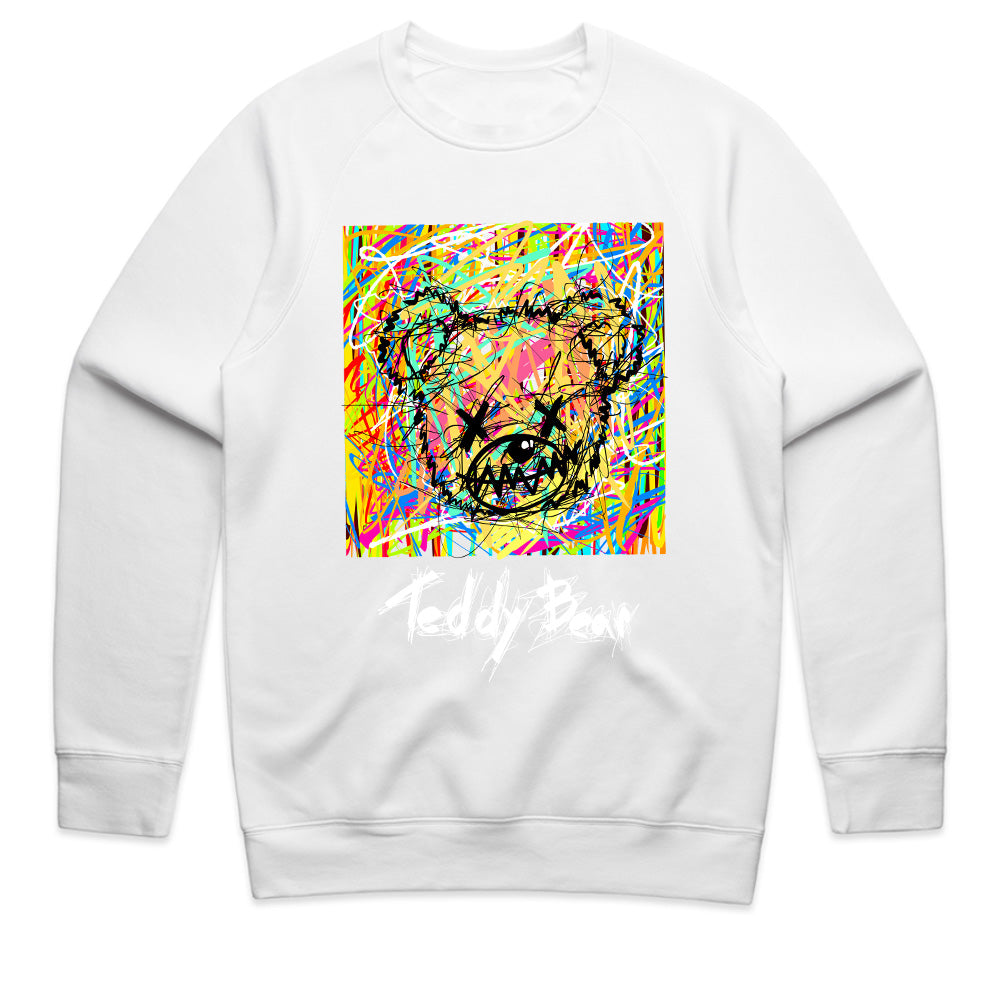 Chaotic Cuddles – Abstract Teddy Riot Tee