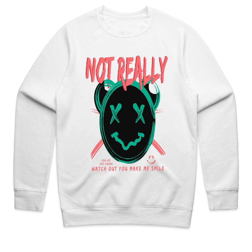 Not Really Smiling – Glitch Mood Tee