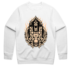Flaming Castle Skull Shirt