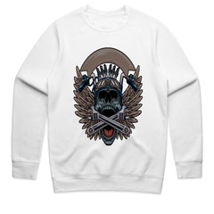 Winged Skull Mechanic Shirt