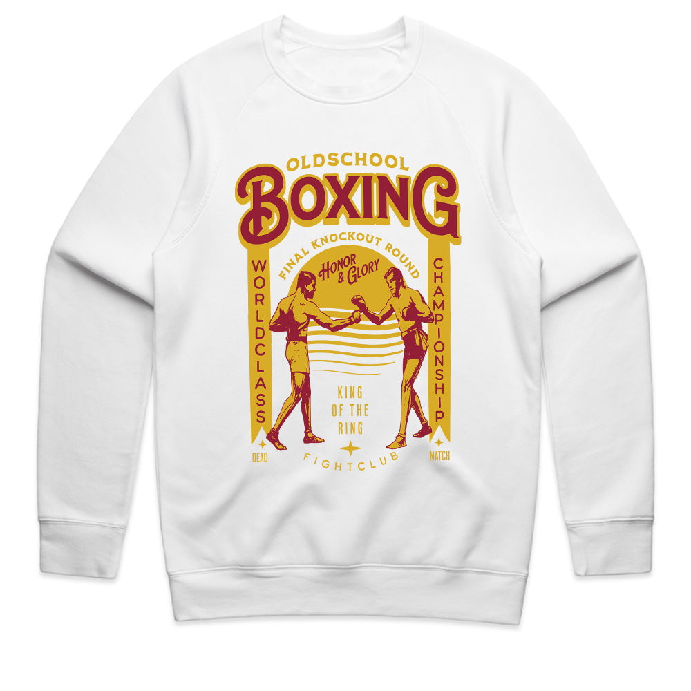 "Old School Boxing" Vintage Fight Club T-Shirt – Classic Champion Spirit