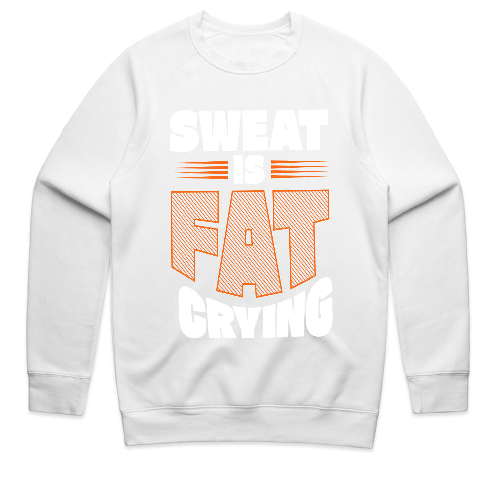 Sweat is Fat Crying – Funny Motivational Gym T-Shirt | Workout & Fitness Tee