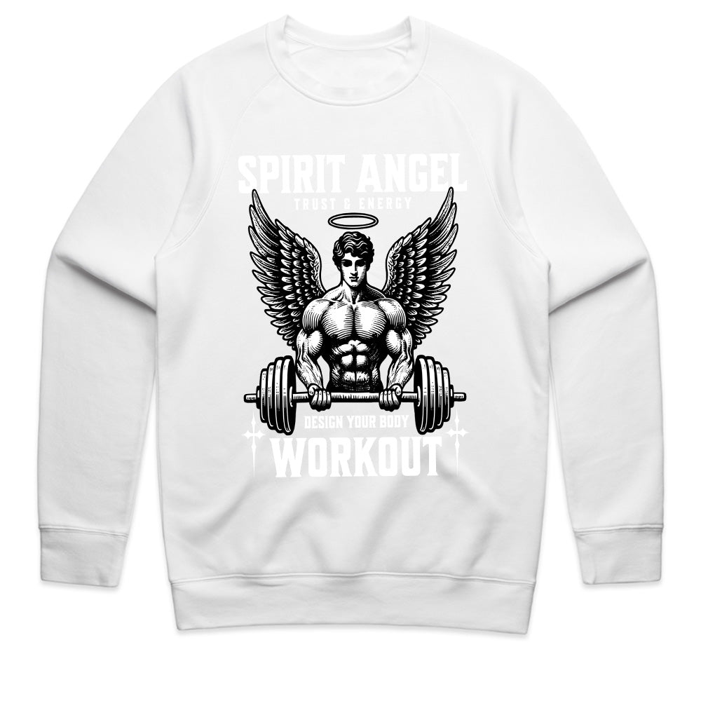 "Spirit Angel Workout" Gym T-Shirt – Trust, Energy & Strength