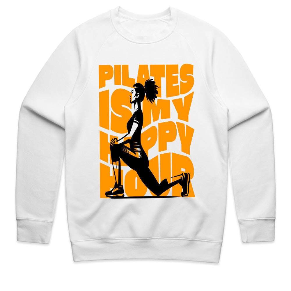 "Pilates Is My Happy Hour" Fun & Motivational Workout T-Shirt