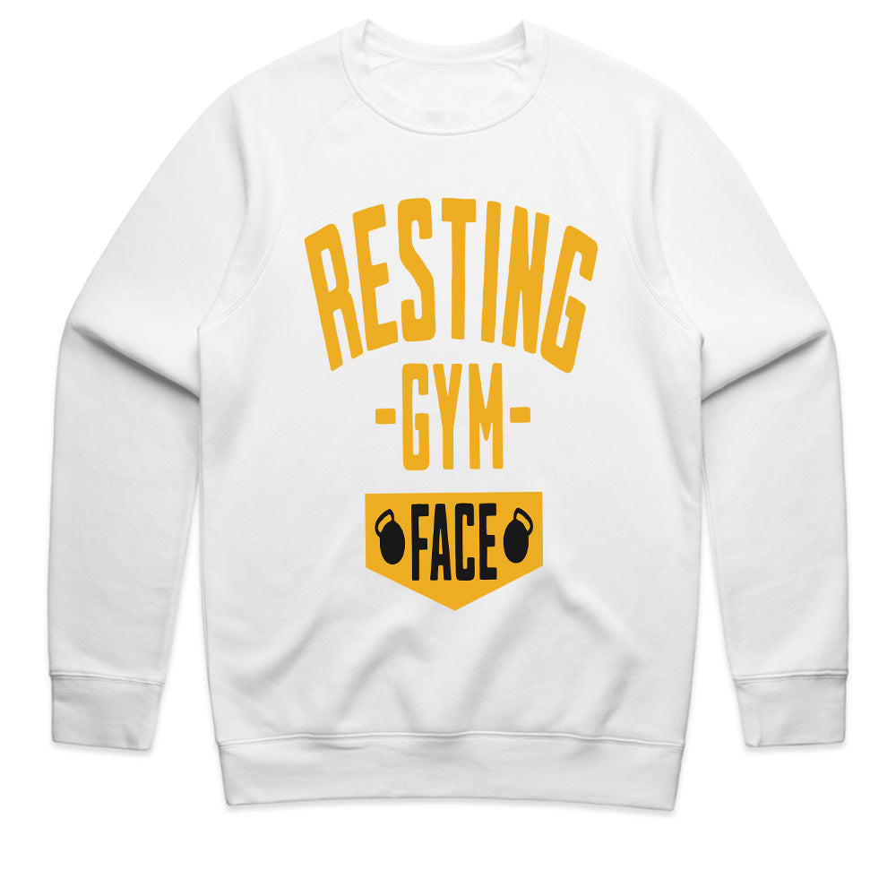 Resting Gym Face T-Shirt – Funny & Motivational Fitness Tee