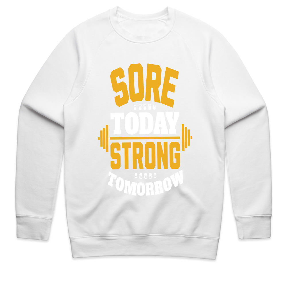 Sore Today, Strong Tomorrow – Motivational Gym Workout T-Shirt