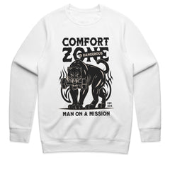 "Comfort Zone Is Dangerous" Panther Gym T-Shirt – Man on a Mission