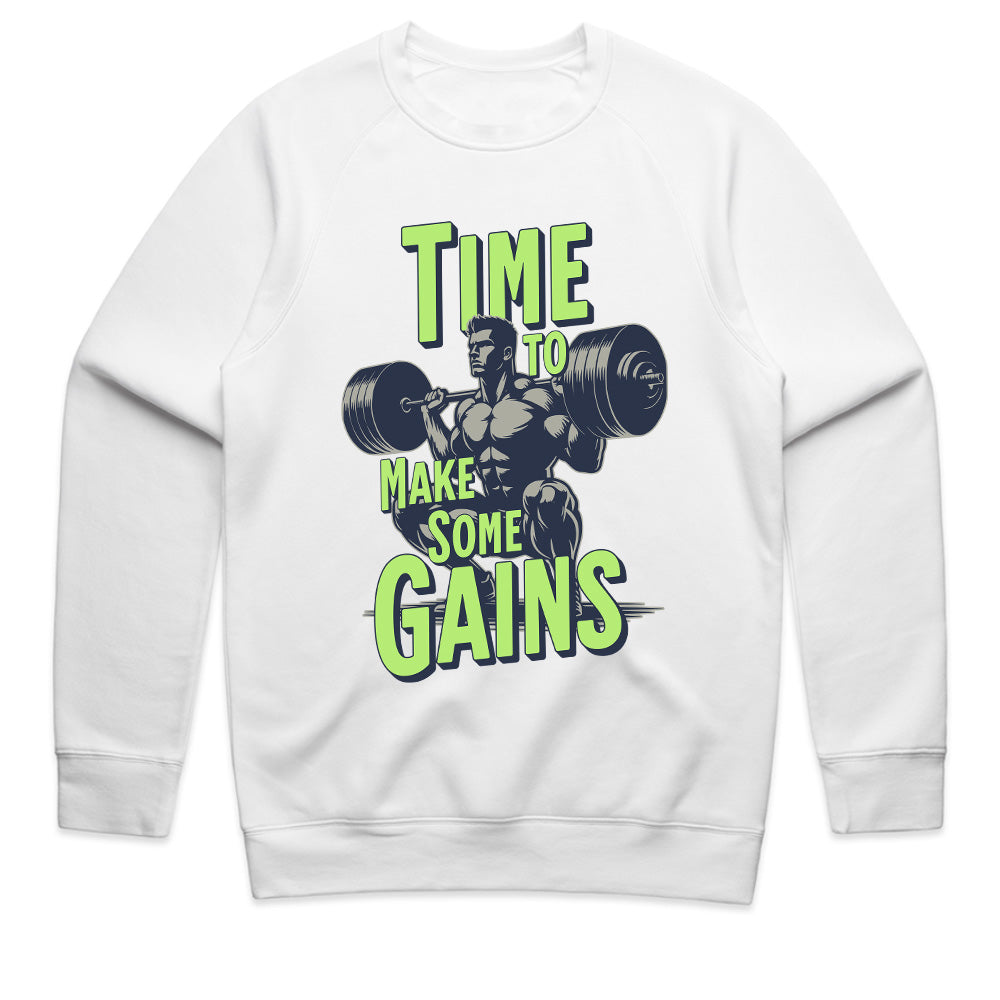 "Time to Make Some Gains" Hardcore Gym T-Shirt – Lift Heavy, Train Hard