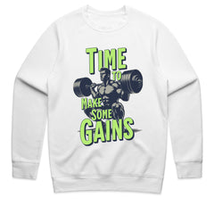 "Time to Make Some Gains" Hardcore Gym T-Shirt – Lift Heavy, Train Hard