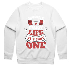 "CrossFit – Enjoy Life, It's Just One" Motivational Workout T-Shirt