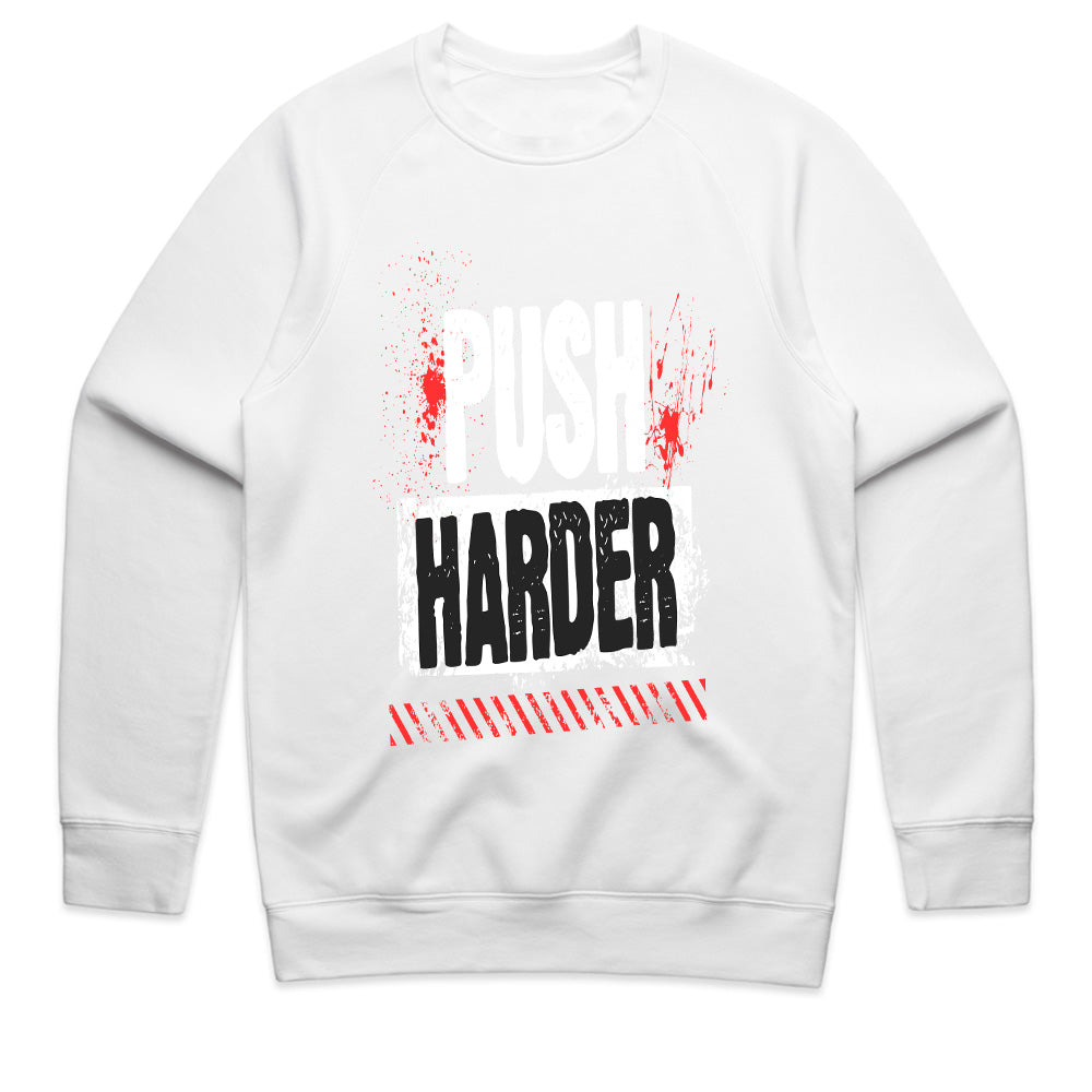 "Push Harder" Motivational Gym T-Shirt – No Limits, No Excuses