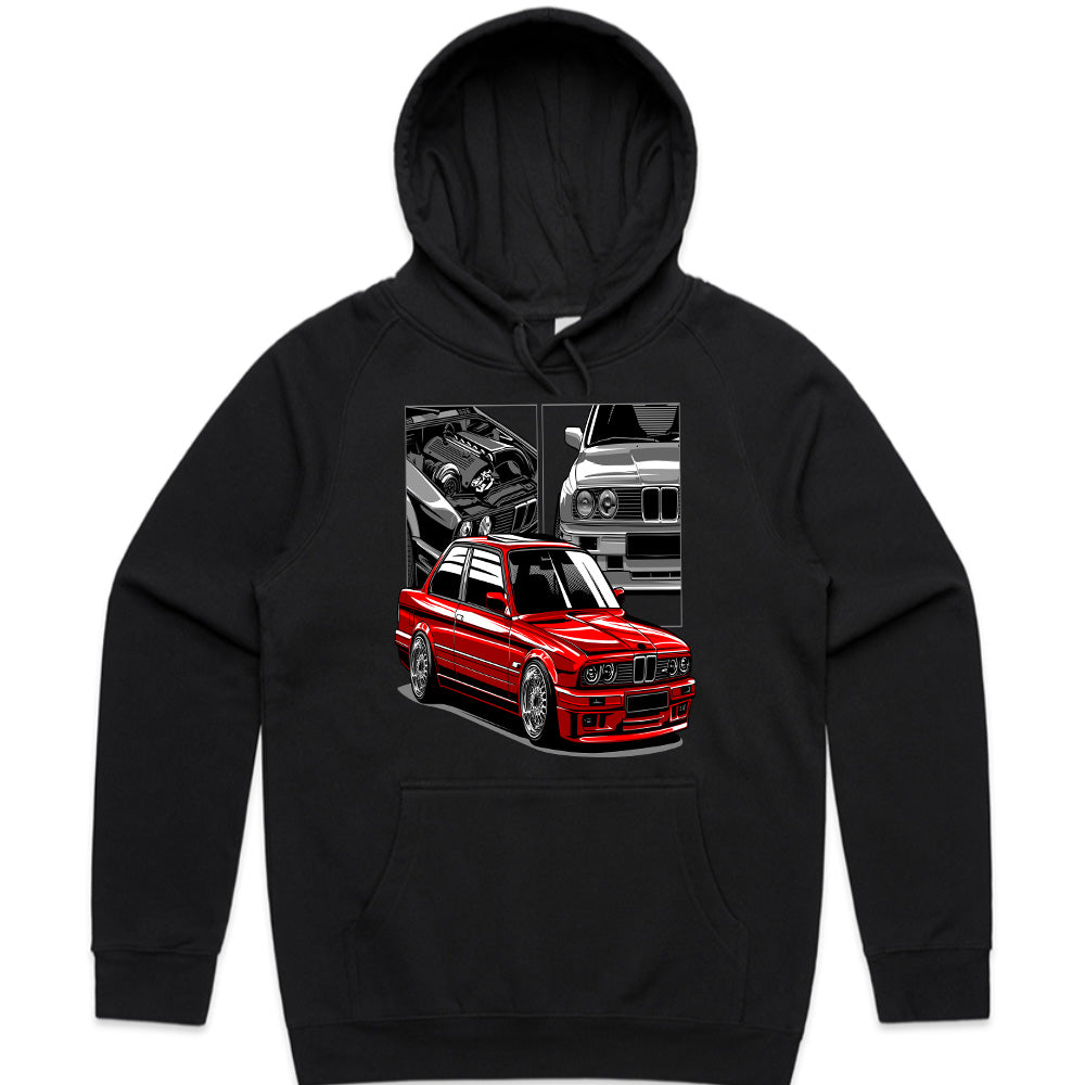 Red Legend E30 M3 Tribute T-Shirt – Iconic Classic Car Art Tee