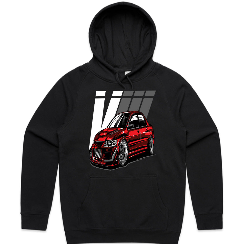 Evolution VIII Street Warrior T-Shirt — Red Turbo Beast Edition