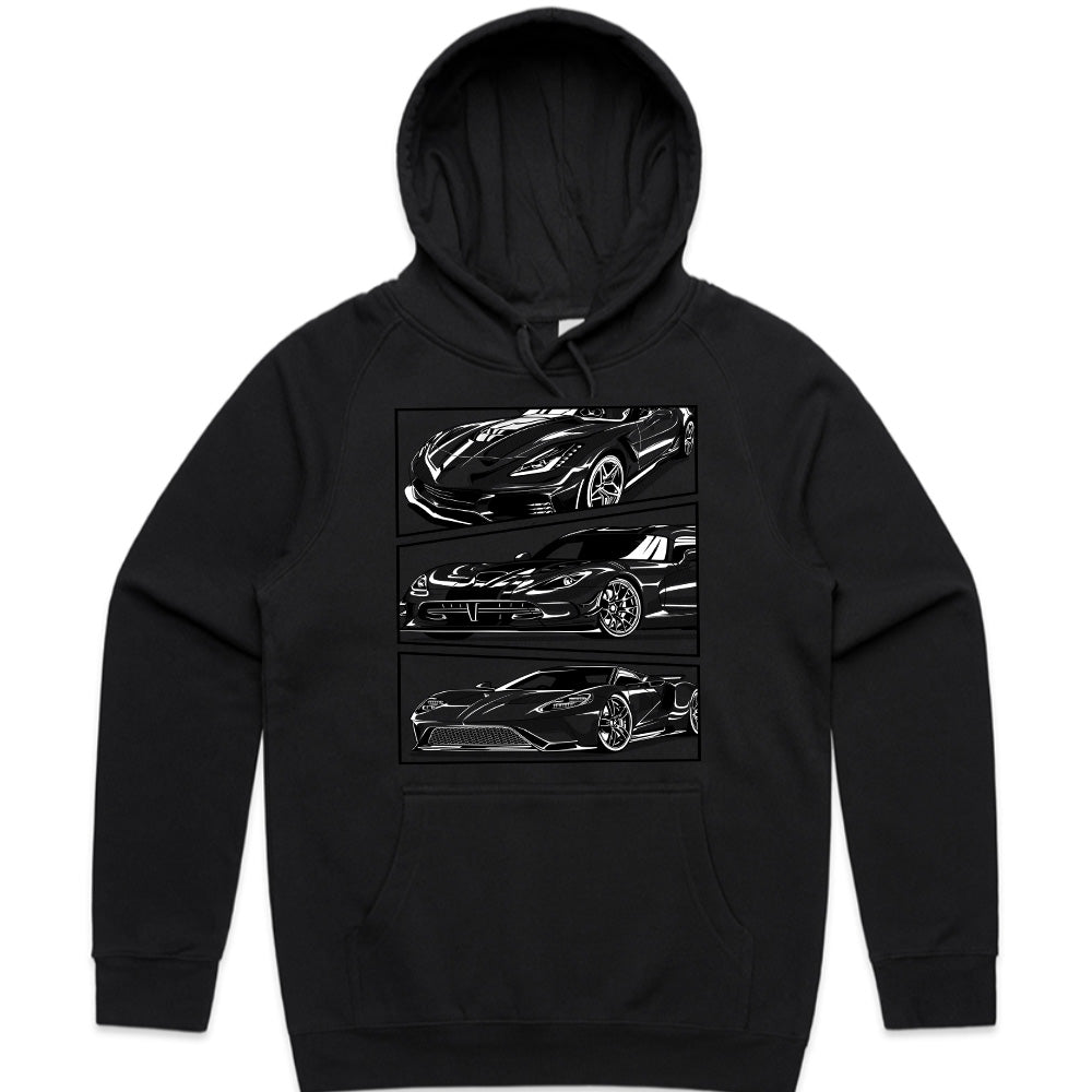 American Supercar Trio — Corvette & GT Performance T-Shirt