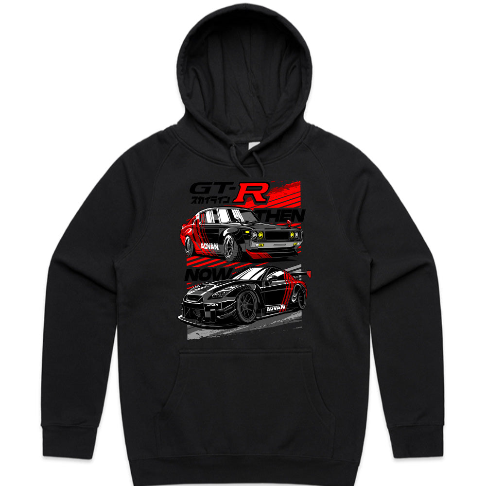Nissan GT-R Then & Now T-Shirt – JDM Legends in Advan Livery