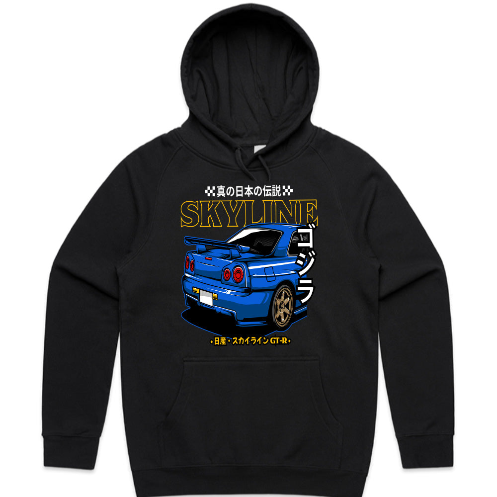 Skyline Godzilla R34 T-Shirt – True Japanese Legend Streetwear