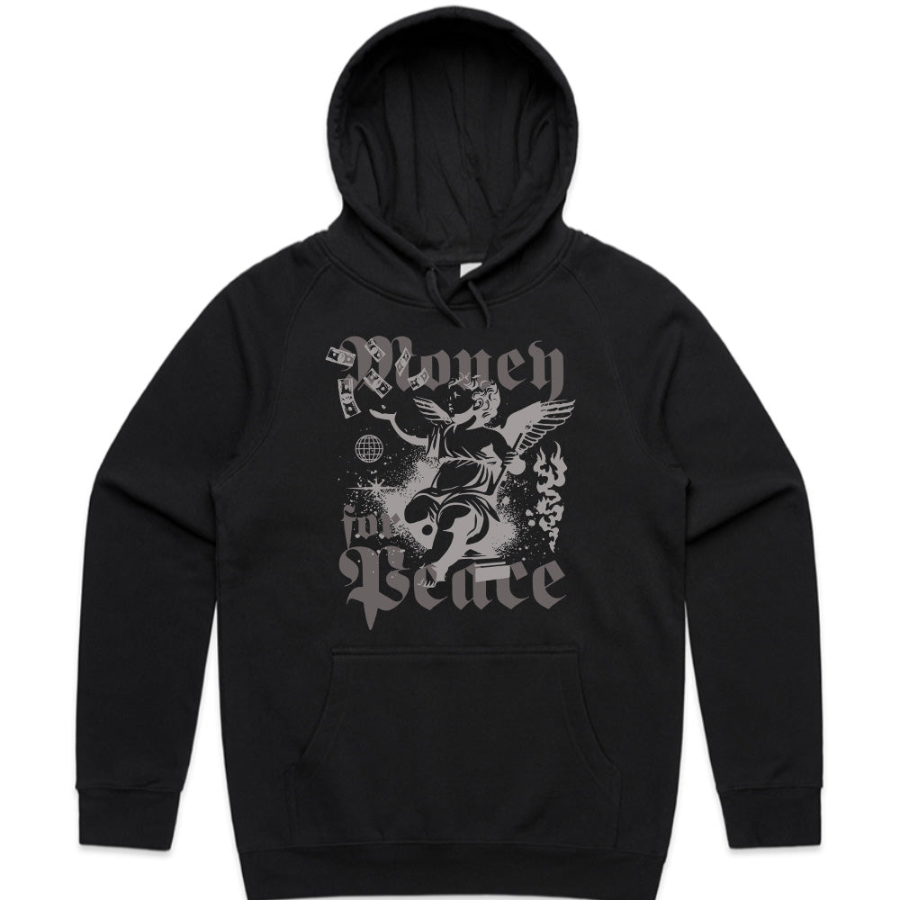 Celestial Hustle: Money & Peace Angel Tee