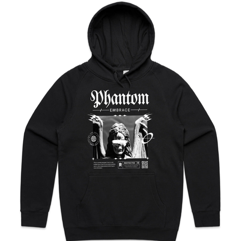 Phantom Embrace: Dark Aesthetic Streetwear Tee