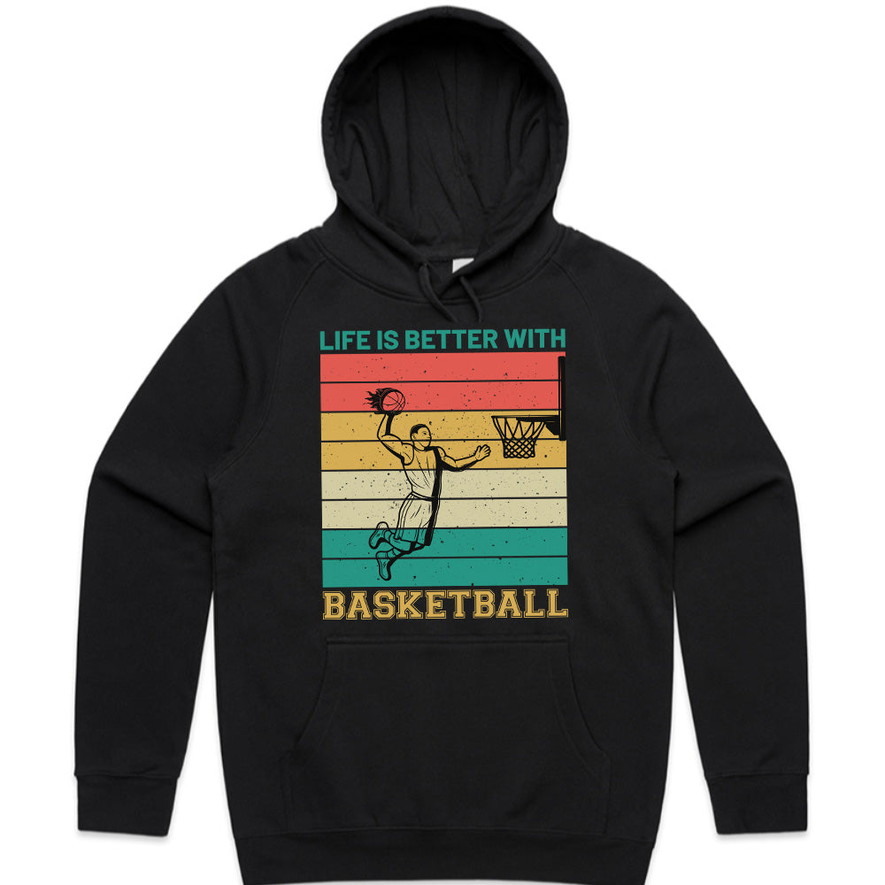 Retro Hoops: Life is Better with Basketball Tee