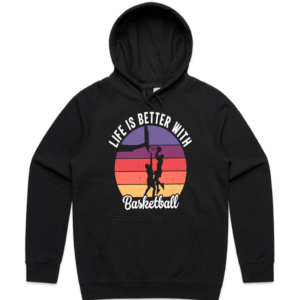 Sunset Hoops: Life is Better with Basketball Tee