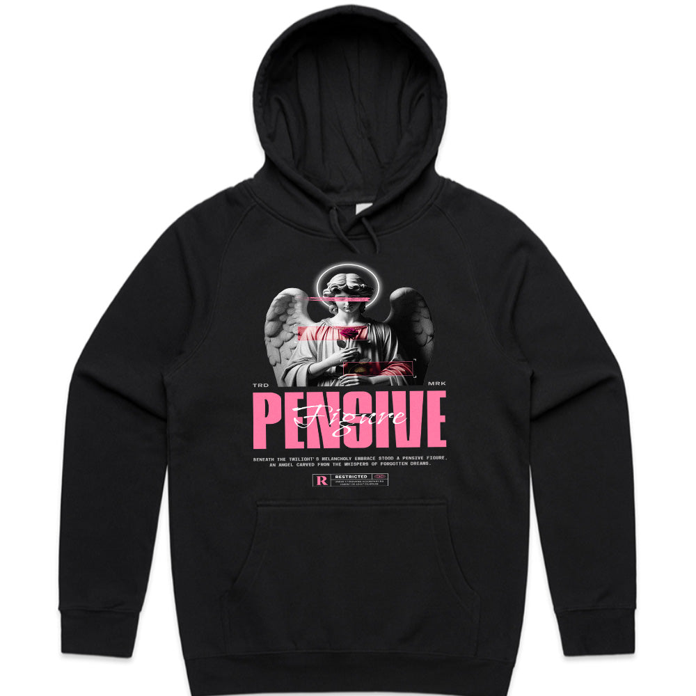 Twilight Reverie: Pensive Figure Angel Tee