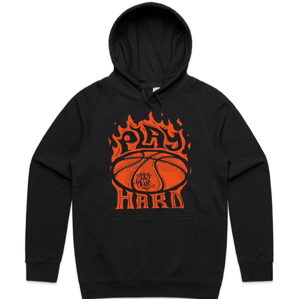 Fire Court: Play Hard Basketball Tee