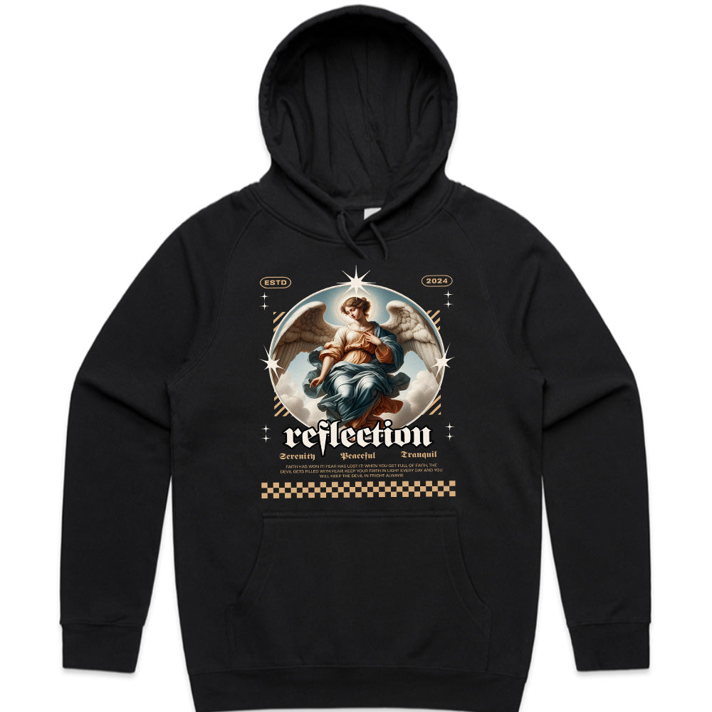 Reflection of Faith: Angelic Serenity Graphic Tee