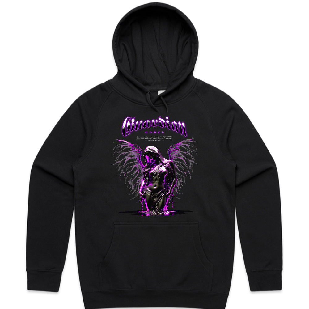 Shadowlight Guardian: Neon Angel Streetwear Tee